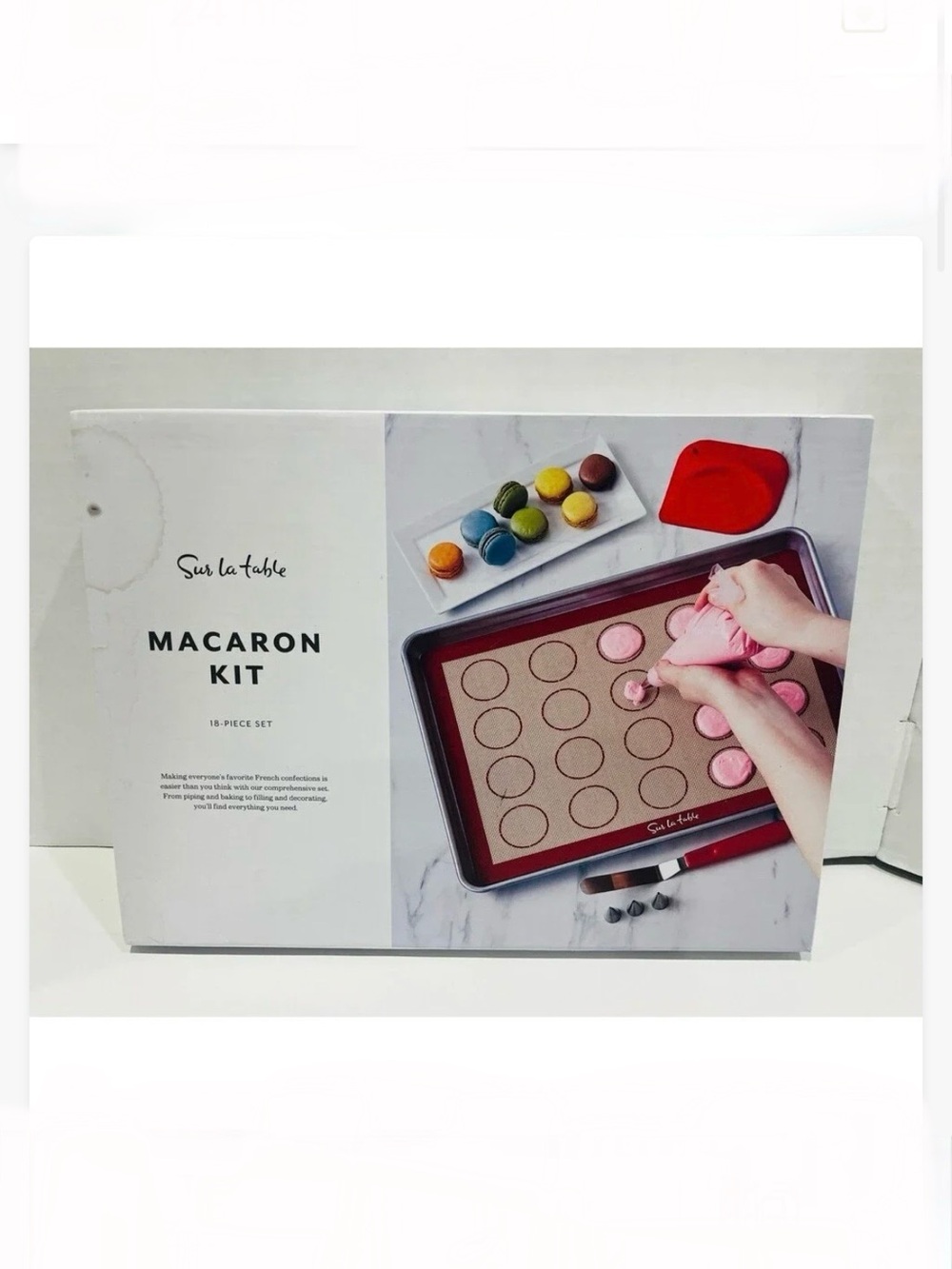 Sur La Table Macaron Baking Kit opened box but brand new contents